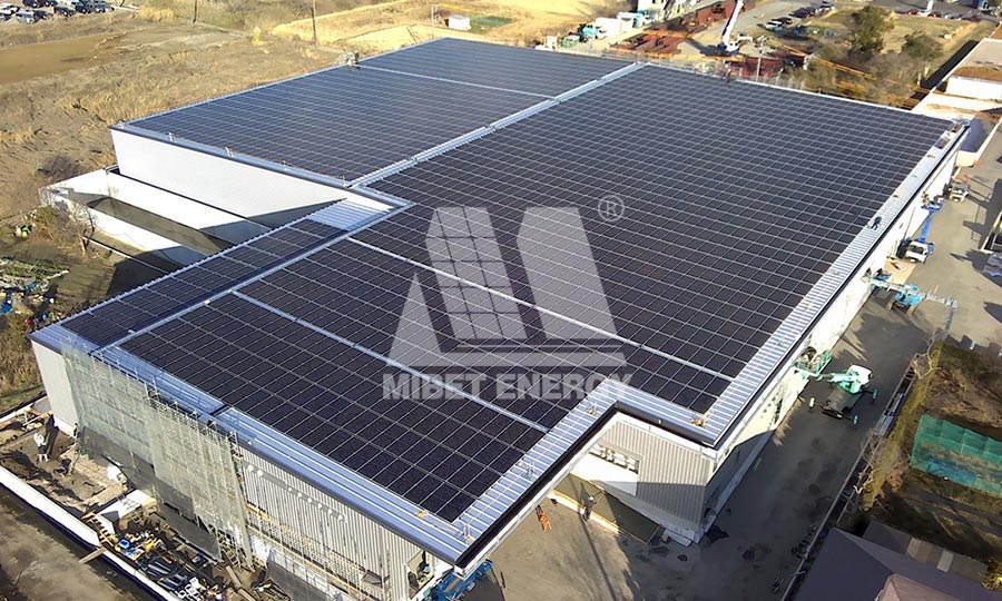 日本静冈县彩钢瓦屋顶系统项目 1.19MW